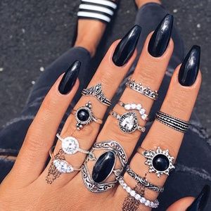Bohemian 12 PC Ring Set